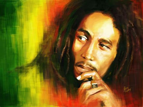 Bob Marley Tribute HD Wallpaper: Reggae & Ska Legend