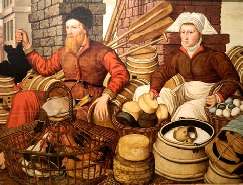 Market scene by Jan Van Horst. | Возрождение искусства, Средневековый, Картины