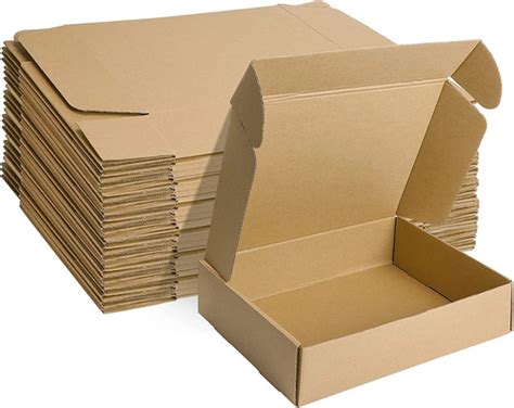 Brown 100% Paper Eco Friendly Plain Rectangle Corrugated Cardboard Box ...