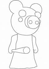 Printable Roblox Piggy Characters Coloring Pages  Word Searches sketch template