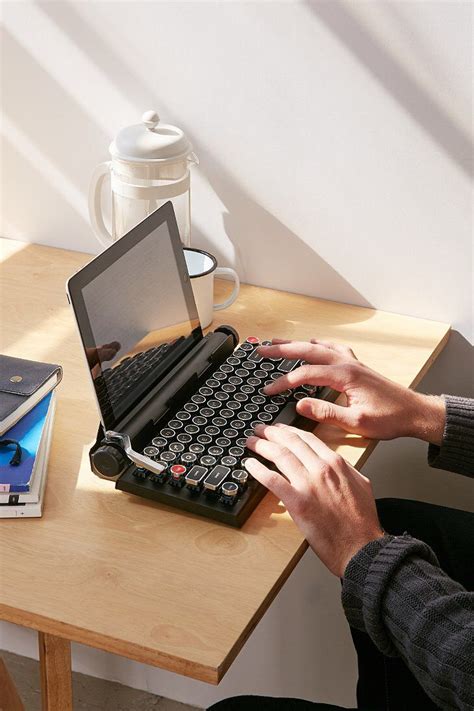 Qwerkywriter Wireless Typewriter Keyboard | Keyboard, Typewriter, Computer desk setup