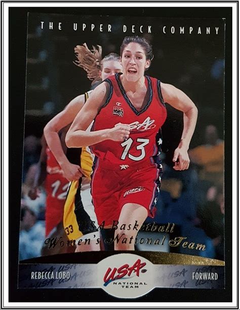 Rebecca Lobo Upper Deck 1996 USA Women’s National Team Card #65 (WNBA) Basketball Theme Gifts ...