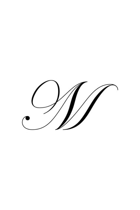 Free Cursive Letters Printable: Royal Fancy Capital M