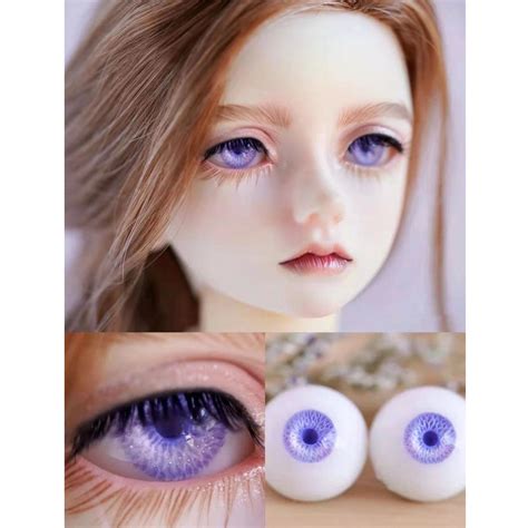 Purple Realistic Doll Eyes Resin Eyes,safety Eyes BJD Eyes 12mm 14mm 16mm 18mm 20mm Toy Eyes ...