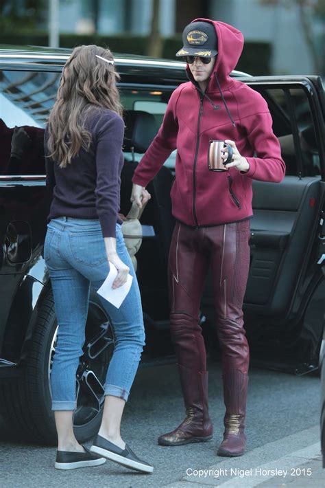 Danielle Panabaker – On the set of ‘The Flash’ in Vancouver – GotCeleb