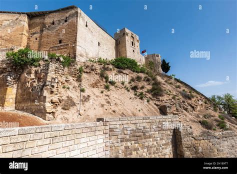 Gaziantep castle, or Kalesi, in the old town of Gaziantep, Turkey ...