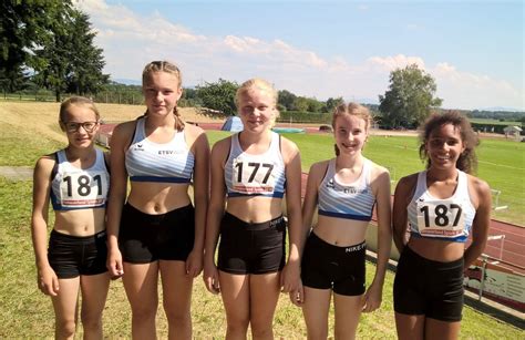 LEICHTATHLETIK: Sehr gute Leistungen bei den Hanauerlandspielen: U14-Mädchen des ETSV Offenburg ...