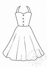 Coloring Dress Pages Wedding Fancy Dresses Kids Printable Getcolorings  sketch template