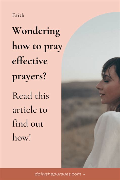 How to Pray Effective Prayers for Beginners – Daily She Pursues