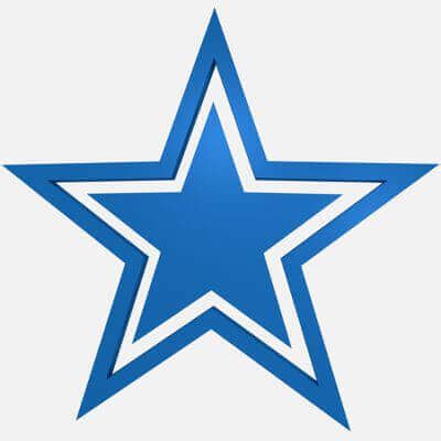 Dallas Cowboys Football Logo (Blue) - 3D Model by RogerDS