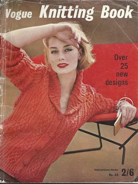 Vogue Knitting Magazine No. 59 1961 Fall/winter Vintage UK 26 - Etsy | Vogue knitting, Knitting ...