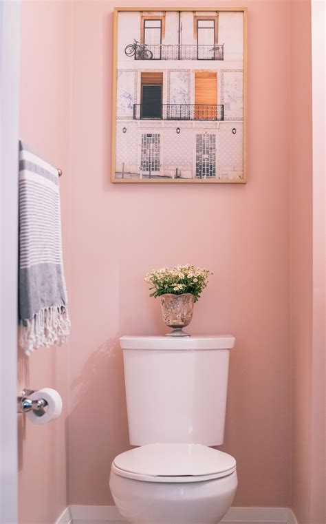 Life In Pink Powder Room Makeover | The Blondielocks | Life + Style | Small bathroom colors ...