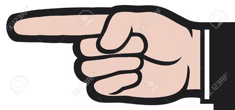 Pointing Finger Stock Vector Illustration And Royalty Free Pointing ...