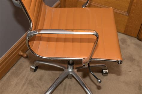 Vintage Burnt Orange Office Chair | EBTH
