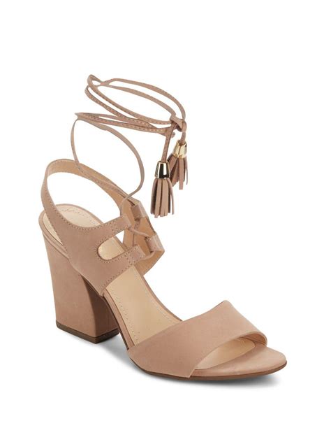 Saks Fifth Avenue Kaira Leather Ankle Strap Sandals - Lyst