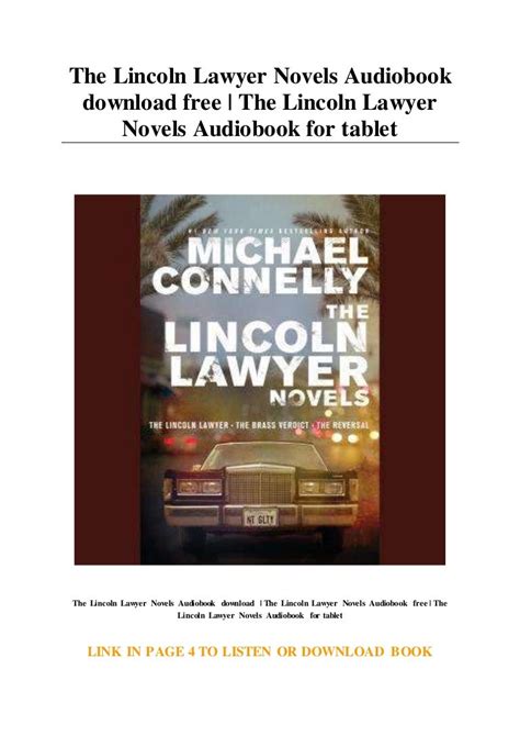 The Lincoln Lawyer Novels Audiobook download free | The Lincoln Lawye…