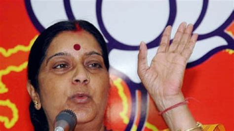 Sushma Swaraj defends dancing at Rajghat