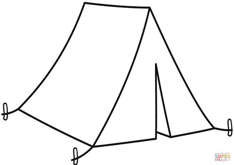 Camping Tent coloring page | Free Printable Coloring Pages