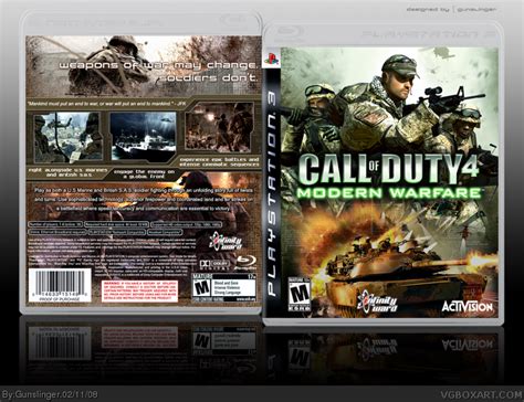 Call of Duty 4: Modern Warfare PlayStation 3 Box Art Cover by Gunslinger