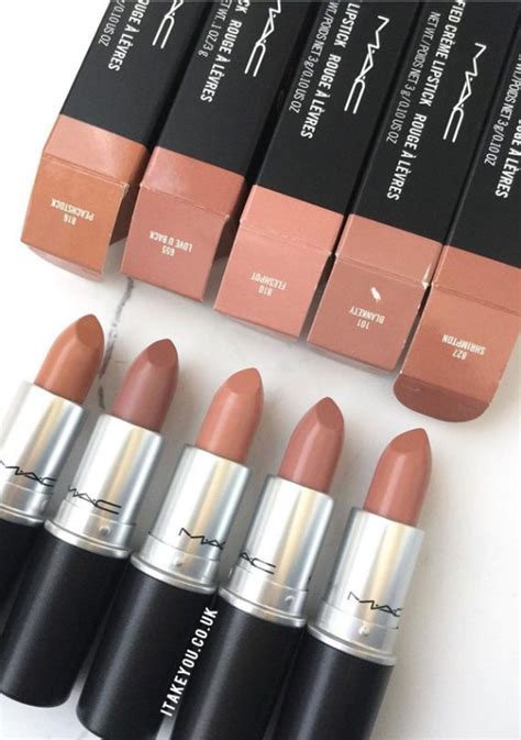 5 Nude Mac Lipstick Shades | I take you Mac Lipstick Swatches & review