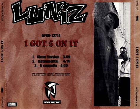 highest level of music: Luniz - I Got 5 On It-Promo-CDS-1995