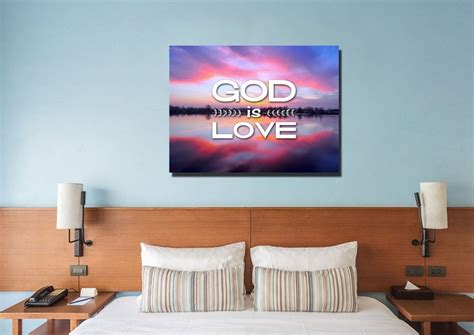 God is Love Wall Art Canvas Print