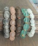 African Sea glass Bracelets – Bead Free Forever
