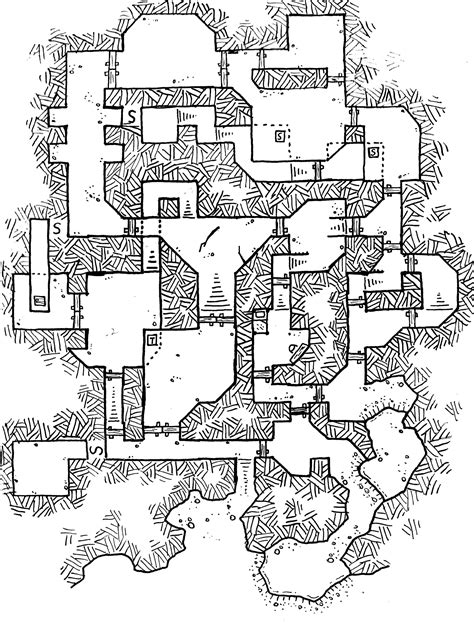 Fantasy map, Dungeon maps, Adventure map