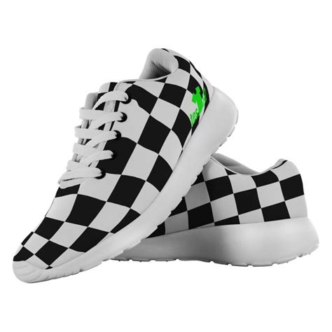 Cool Checkers Pattern Running Shoes! Men's & Women's Sizes. | Running shoes, Womens sizes ...