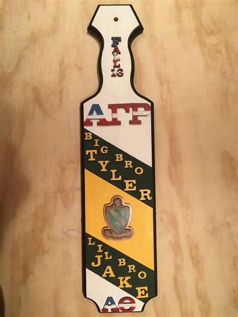 AGR Fraternity Paddle | Fraternity paddles, Big little paddles, Greek ...