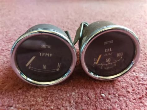 CLASSIC MINI MK2 mk3 Temperature gauge and oil pressure gauges Smiths £50.00 - PicClick UK