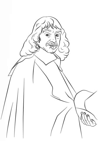 René Descartes coloring page | Free Printable Coloring Pages