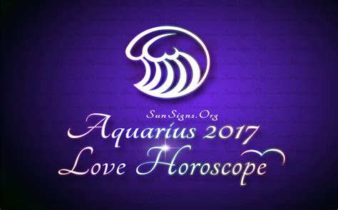 Aquarius Love Horoscope 2017 - SunSigns.Org