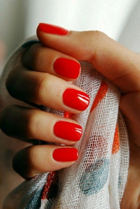 20 Red short nails ideas | red nails, nails, gel nails