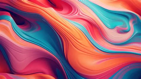 Colorful Vintage Style Abstract Background With Liquid Distortion Texture, Art Design, Graphic ...
