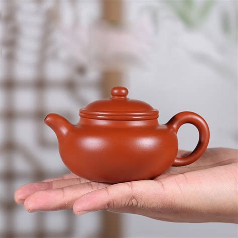 120ML Yixing Purple Clay Teapot Ball Holes Health Raw Ore Zhu Mud Mini Zisha Pot Small Capacity ...