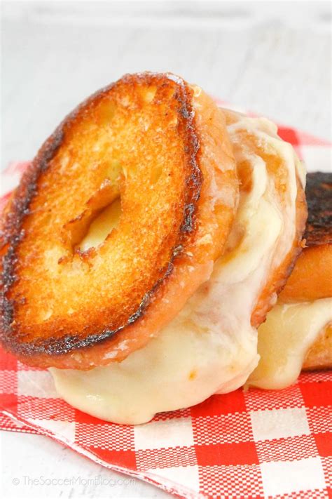 Donut Grilled Cheese Sandwich - The Soccer Mom Blog