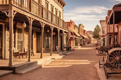 Premium AI Image | Old West Towns professional photography AI Generated