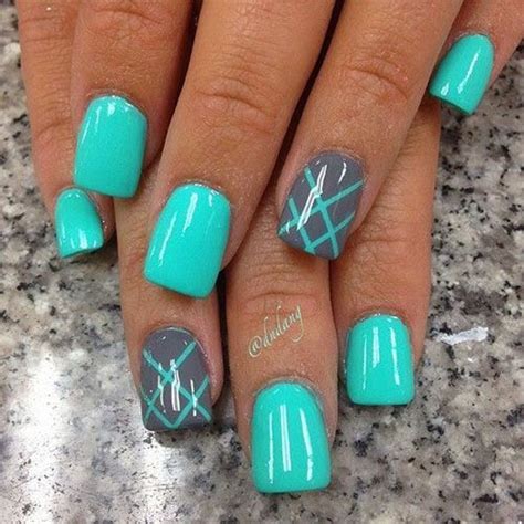 My Pretty Blog | Summer gel nails, Blue nail art designs, Gel nails