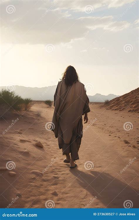 Jesus in the Desert stock illustration. Illustration of days - 273630527