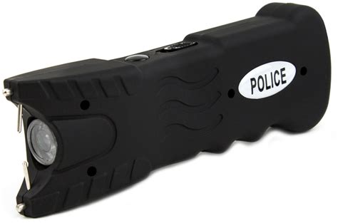 POLICE Stun Gun 916 160 BV Rechargeable LED Flashlight Black | eBay