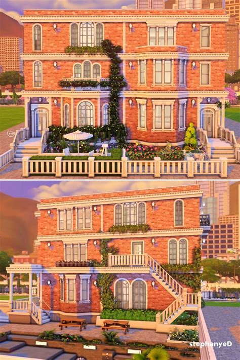 London Inspired Townhouse Apartment The Sims 4 Build | Sims 4 house design, Vintage house plans ...