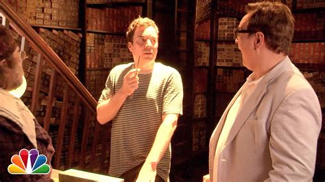 Host Jimmy Fallon and Steve Higgins Visit Diagon Alley at The Wizarding ...