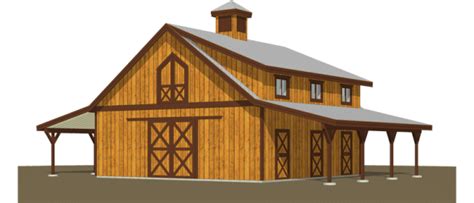 Columbia Barn Kit - Gable Horse Barn Kit - DC Structures | Barn house kits, Barn kits, Barn house