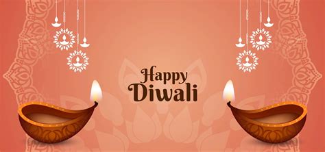 Indian festival Happy Diwali greeting card 676027 Vector Art at Vecteezy