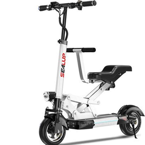 Electric Scooter Adults With Seat Electric Scooters With Suspension Sy ...