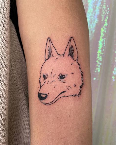Princess Mononoke Wolf Tattoo