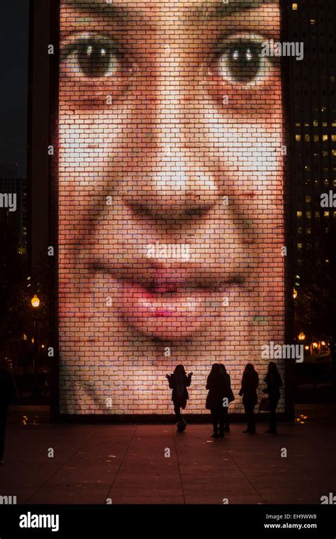 Millennium park projection hi-res stock photography and images - Alamy
