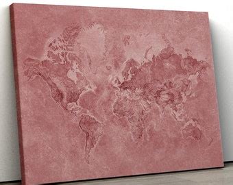 Map of the World Poster Big World Map Huge World Map Giant - Etsy