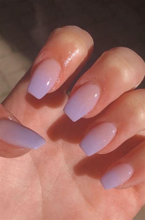 purple ombre nails | Acrylic nails coffin short, Purple acrylic nails, Lilac nails